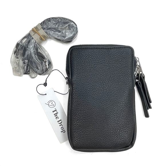 The Drop Desaline Phone Bag New $35 Amazon Black Faux Leather Mini Crossbody - Picture 2 of 10